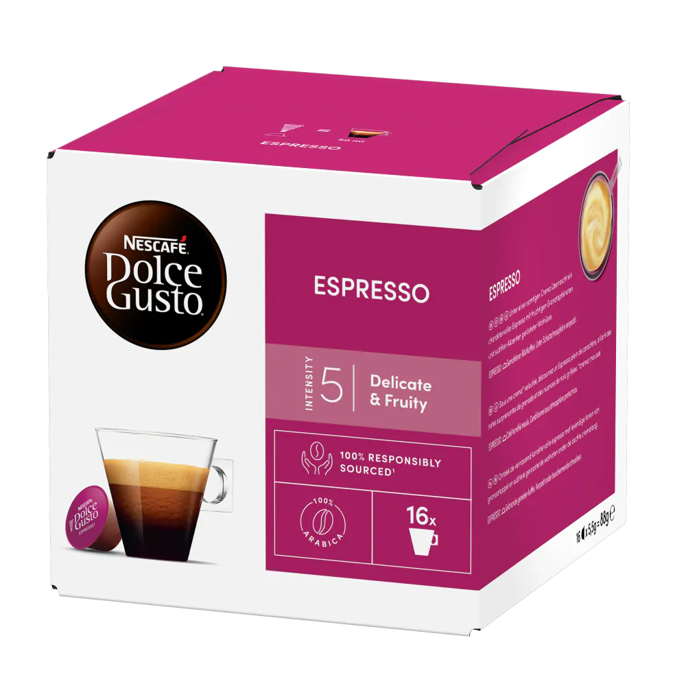 Espresso Black Coffee Capsules NESCAFE Dolce Gusto