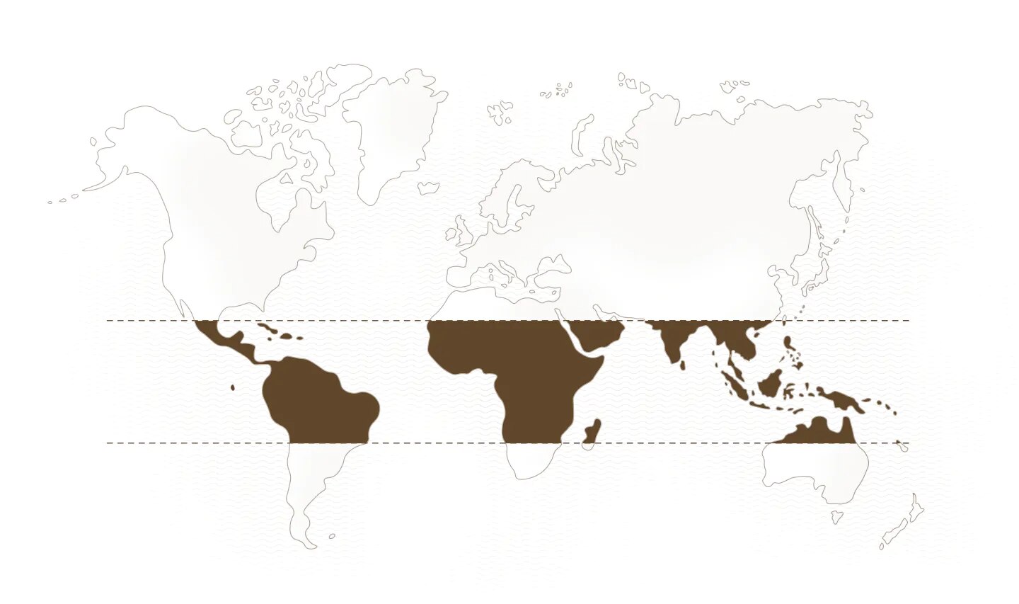 World Map brown