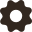 Gear icon dark